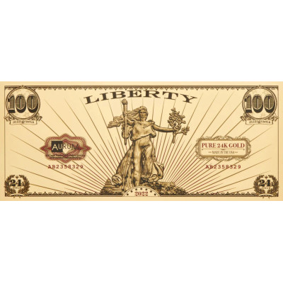 S:t Gaudens Liberty - 24k guldsedel - valfritt år