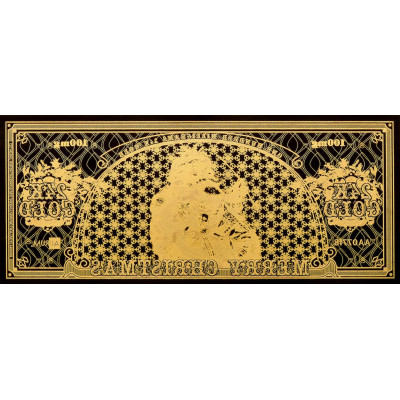 Santa Bucks Aurum - sedel i 24k guld