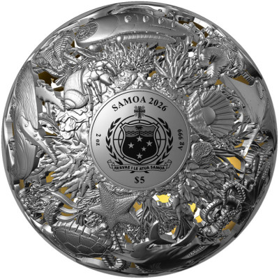 Hav och yta - 2 Oz - Silver samlarmynt