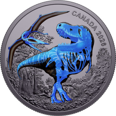 T-Rex (2026)  – 1 oz – samlarmynt i silver