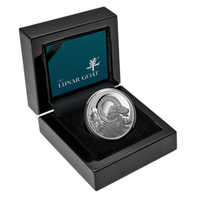 Lunar Goat (2027) – 1 Oz – samlarmynt i silver