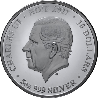 Lunar Goat (2027) – 5 oz – silvermynt i proof-kvalitet för samlare
