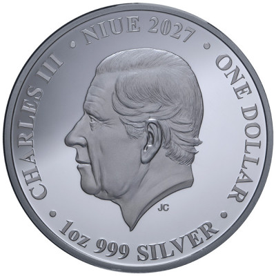 Lunar Goat (2027) – 1 Oz – silvermynt i proof-kvalitet för samlare