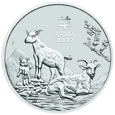 Lunar Goat (2027) - 2 oz - Silver Investment Coin