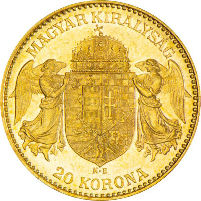 Hungary 20 Corona - Gold Investment Coin