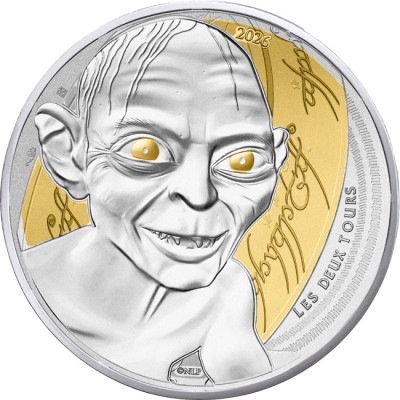 Sagan om ringen – Gollum – (2026) – silverfärgad samlarmynt