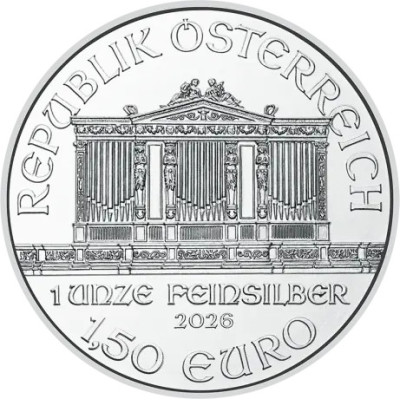 Wiener Philharmoniker (olika årgångar) – 1 Oz – silverinvesteringsmynt