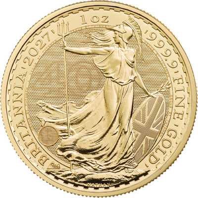 Britannia (2027) – 1 oz – guldinvesteringsmynt