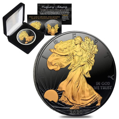 Gilded Silver Eagle (2020) – 1 oz – samlarmynt i silver