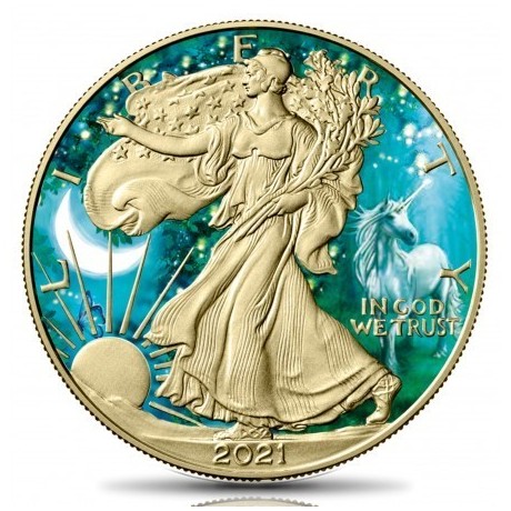 1 Oz Wolf American Eagle -Unicorn - stříbrná mince